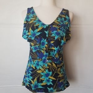 MERONA WOMENS FLORAL PRINT TANK TOP